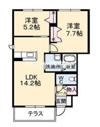 プリムベール城東　弐番館の物件間取画像